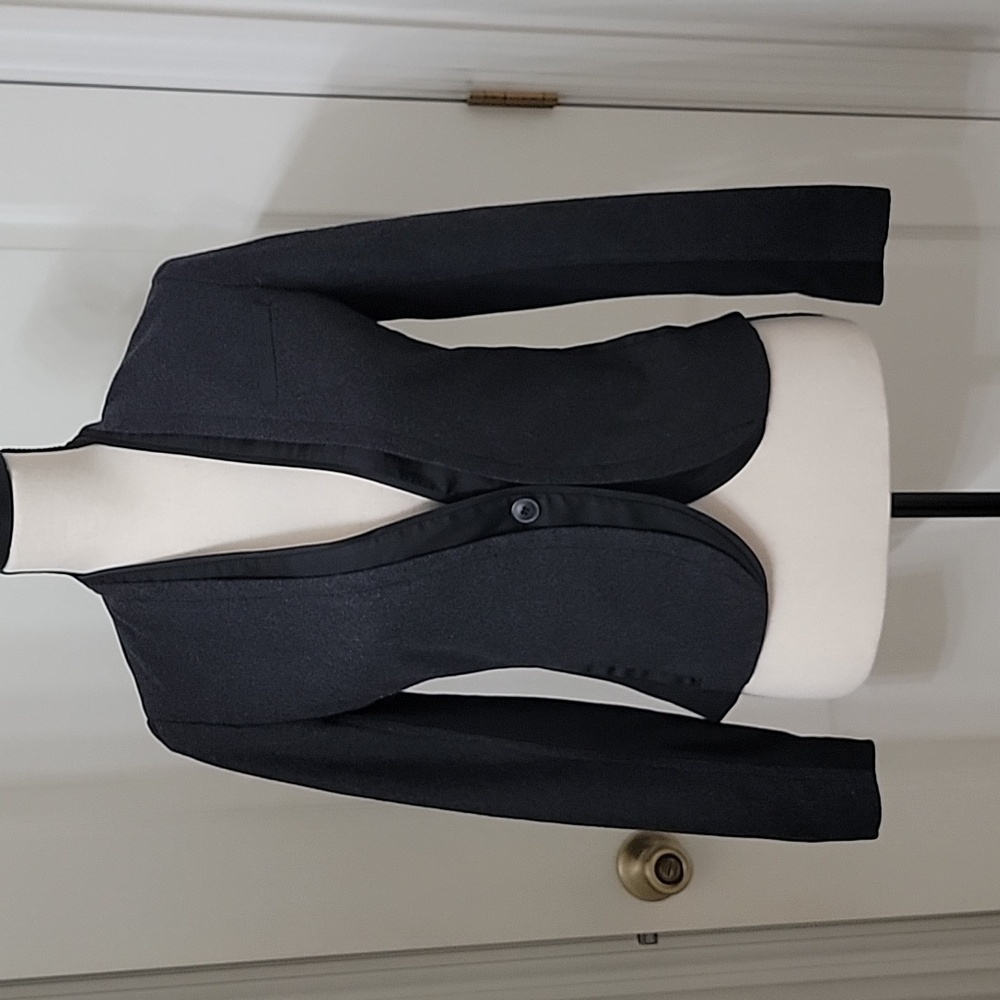 Simply Vera Size PXS Charcoal / Black Wool Blend Blazer, Exc. Used Condition